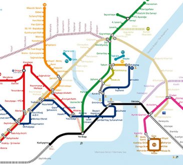 دانلود عکس نقشه مترو استانبول 2019 با کیفیت بلا
